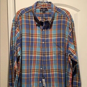 Cremieux Slim Fit Plaid Button Down Shirt 2XL